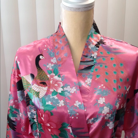 Bottoms out gal Intimates & Sleepwear Women Satin Kimono Robe Long